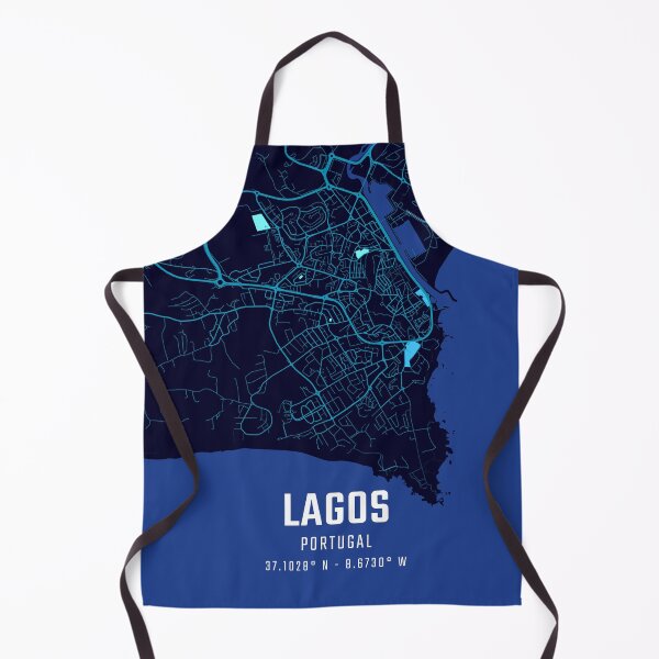 Item preview, Lagos Portugal Midnight City Map designed and sold by HomeLivingCo.