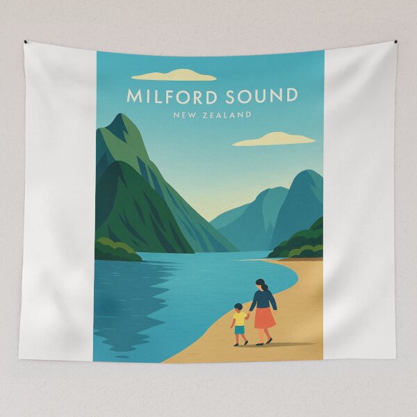 Item preview, Milford Sound Beach Walk, Fiordland, New Zealand designed and sold by Places On Earth.