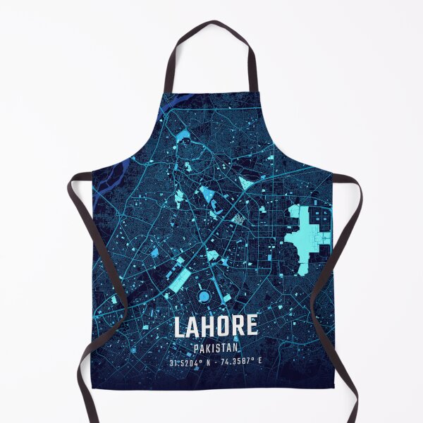 Item preview, Lahore Midnight City Map designed and sold by HomeLivingCo.