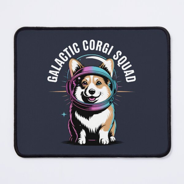 Item preview, Galactic Corgi Squad Space Helmet Dog Cartoon Design designed and sold by SplashTastic.
