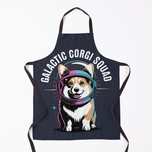 Item preview, Galactic Corgi Squad Space Helmet Dog Cartoon Design designed and sold by SplashTastic.