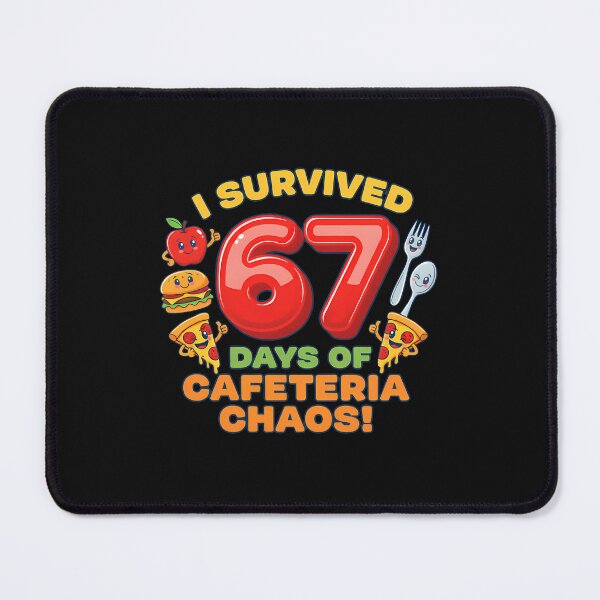 Item preview, I Survived 67 Days Of Cafeteria Chaos 67 Meme Lunch Lady designed and sold by merlinnears.