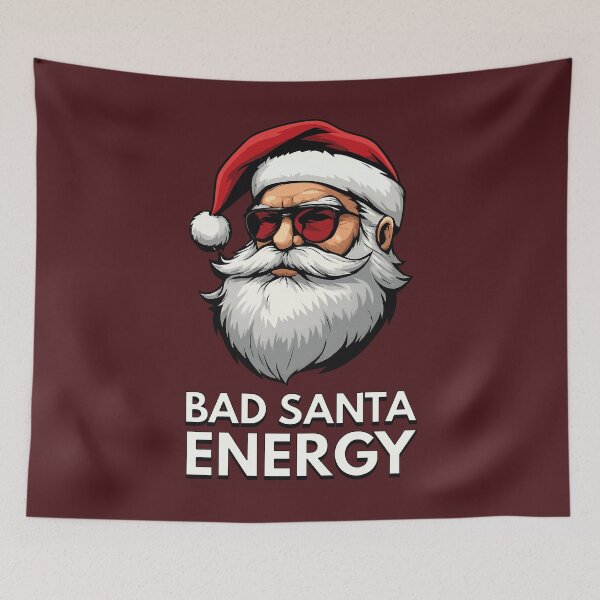 Item preview, Bad Santa Energy – Funny Christmas Illustration designed and sold by alijun.