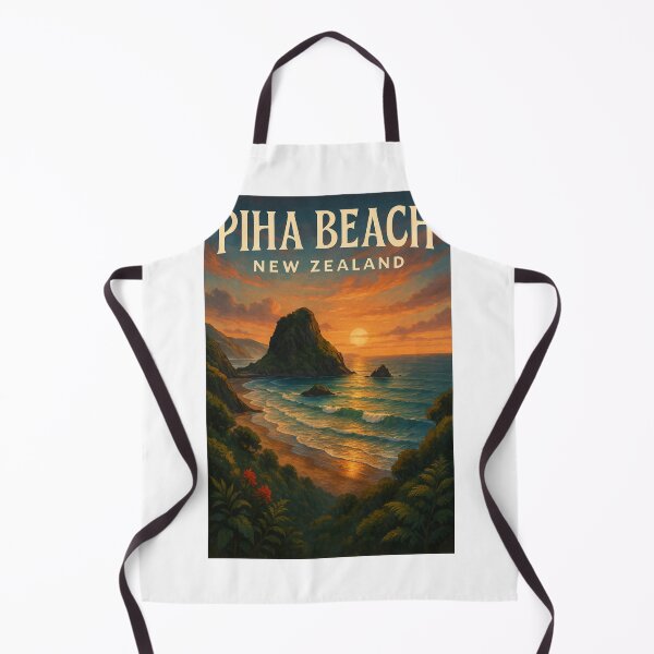 Item preview, Sunset at Piha Beach, Auckland, New Zealand designed and sold by Aryabek.