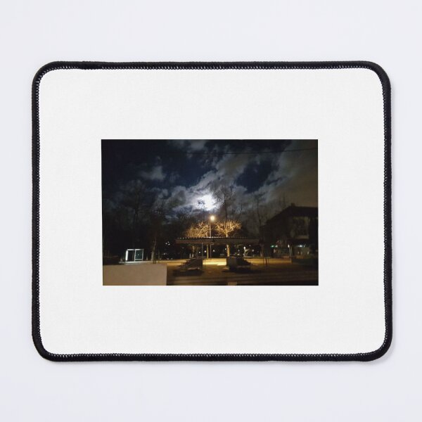 Item preview, Snowy Streelight-Winter Evening Glow designed and sold by ZugzwangArt1.