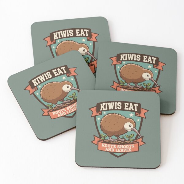 Item preview, kiwis eat roots, shoots leaves designed and sold by carole hirst.