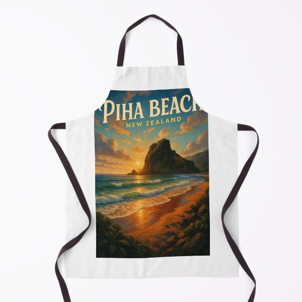 Artikelvorschau, Goldene Stunde am Piha Beach, Waitākere Ranges entworfen und verkauft von Aryabek.