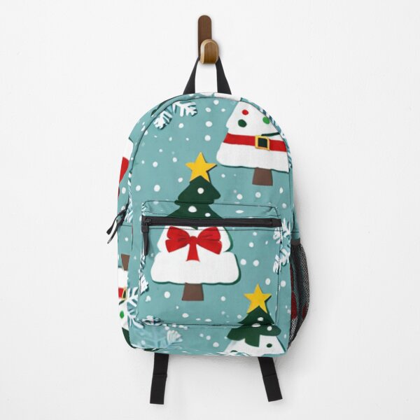 Item preview, Teal Christmas Trees and Snowflakes Pattern designed and sold by SassyArtistry.