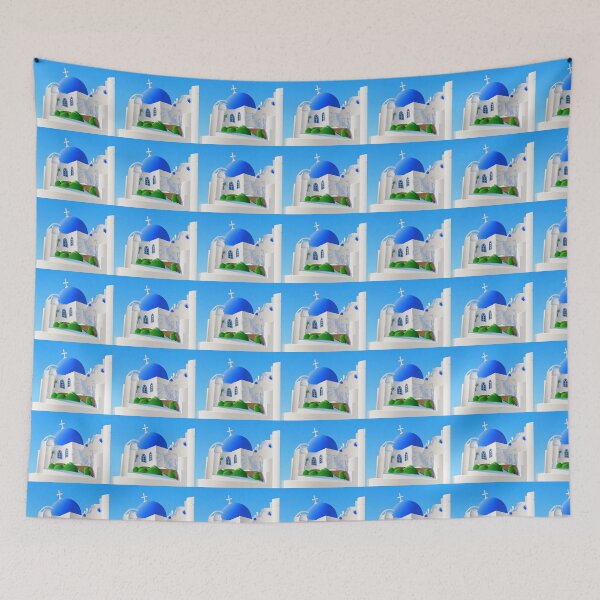 Item preview, Santorini Church  designed and sold by Karen Persephone .