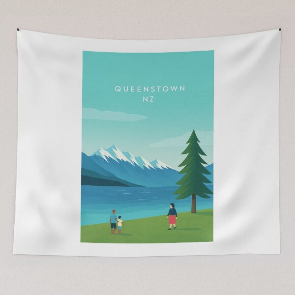 Item preview, Alpine Lakeside at Queenstown, South Island NZ designed and sold by Aryabek.