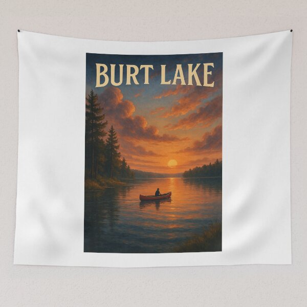Item preview, Evening Canoe Ride on Burt Lake, Northern Michigan designed and sold by Aryabek.