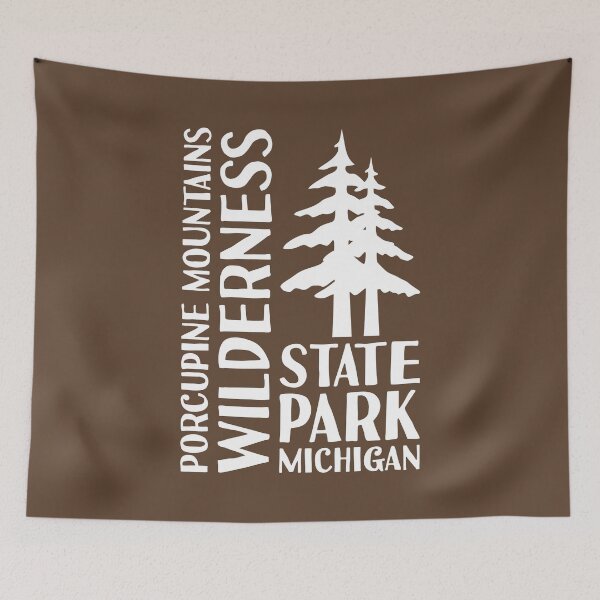 Item preview, Porcupine Mountains Wilderness State Park Michigan Pines W designed and sold by bivenart.