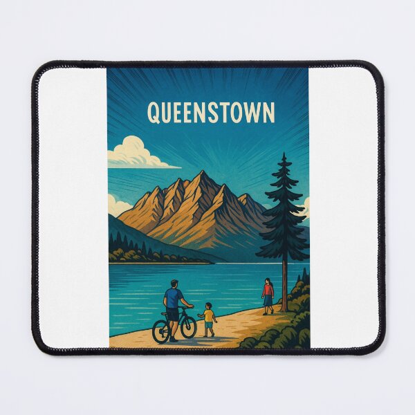 Item preview, Queenstown Lakeside Bike Path, The Remarkables designed and sold by Aryabek.
