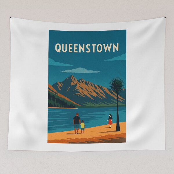 Item preview, Lakeshore Stroll in Queenstown, Otago New Zealand designed and sold by Aryabek.