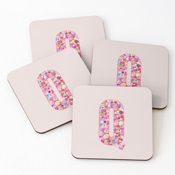 Item preview, Floral Letter Q –  Botanical English Alphabet Monogram Typography Design designed and sold by TheSassyNoble.