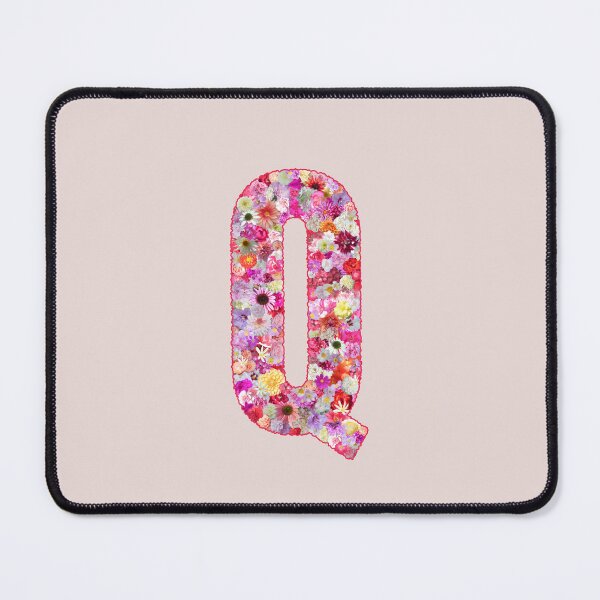 Item preview, Floral Letter Q –  Botanical English Alphabet Monogram Typography Design designed and sold by TheSassyNoble.