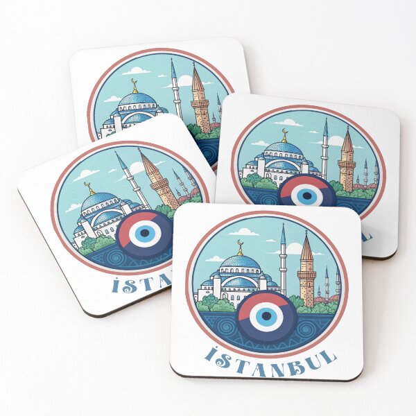 Item preview, Istanbul Mosque & Evil Eye Souvenir Art designed and sold by asliberry.
