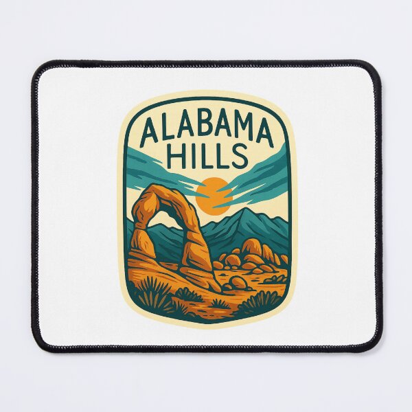 Item preview, Retro Badge of Alabama Hills, Lone Pine California designed and sold by Aryabek.