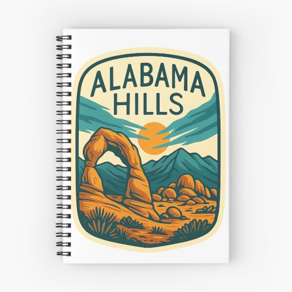 Item preview, Retro Badge of Alabama Hills, Lone Pine California designed and sold by Aryabek.