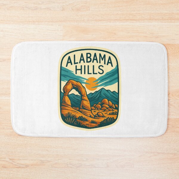 Item preview, Retro Badge of Alabama Hills, Lone Pine California designed and sold by Aryabek.