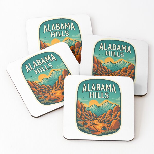 Item preview, Vintage Sunset Badge of Alabama Hills, Eastern Sierra designed and sold by Aryabek.