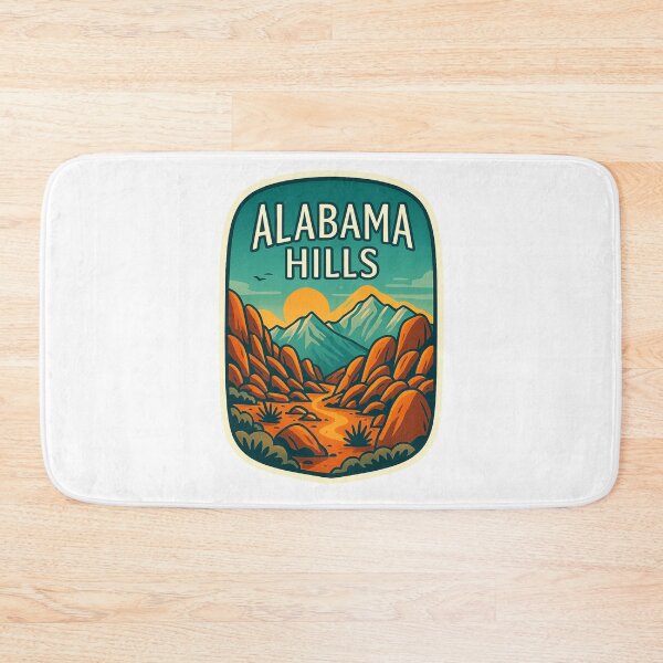 Item preview, Vintage Sunset Badge of Alabama Hills, Eastern Sierra designed and sold by Aryabek.