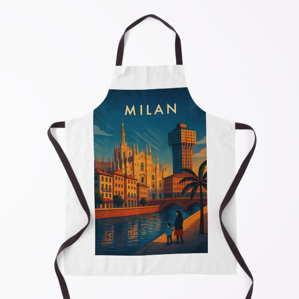 Item preview, Evening Walk Along the Canal in Milan, Italy designed and sold by Aryabek.