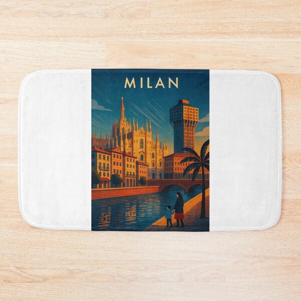 Item preview, Evening Walk Along the Canal in Milan, Italy designed and sold by Aryabek.