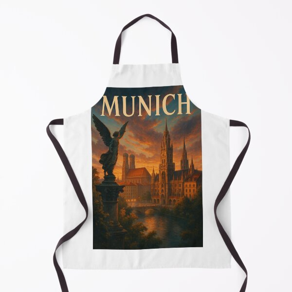Item preview, Angel and River View of Munich, Bavaria Germany designed and sold by Aryabek.