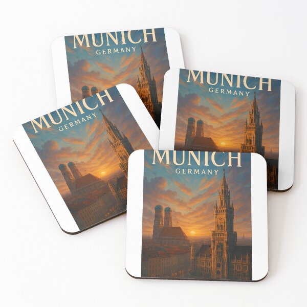 Item preview, Sunrise Over Marienplatz, Munich Germany designed and sold by Aryabek.
