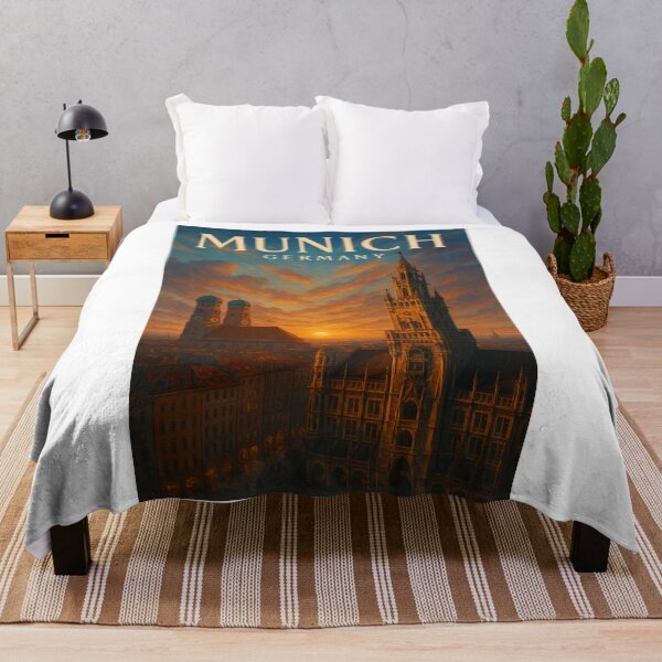 Item preview, Sunrise Over Marienplatz, Munich Germany designed and sold by Aryabek.