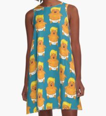 Angry Baby Trump A-Line Dress