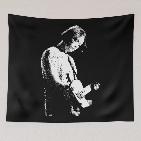 Item preview, Blue Washed Guitarist Soft Portrait designed and sold by gerginsge.
