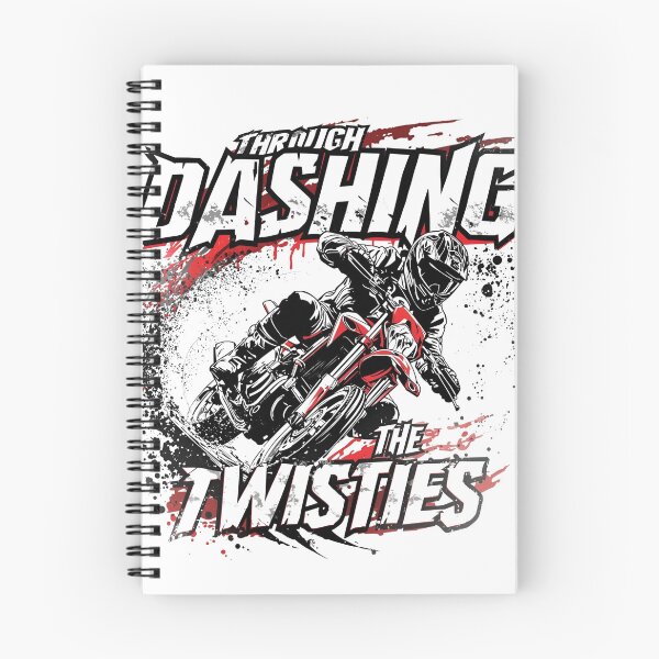 Item preview, Dashing Through The Twisties - Winter Motorcycle Lean Snow designed and sold by MotoRebel.