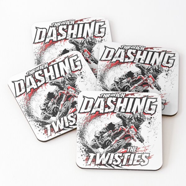 Item preview, Dashing Through The Twisties - Winter Motorcycle Lean Snow designed and sold by MotoRebel.