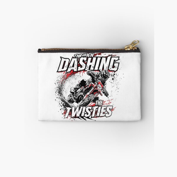 Item preview, Dashing Through The Twisties - Winter Motorcycle Lean Snow designed and sold by MotoRebel.