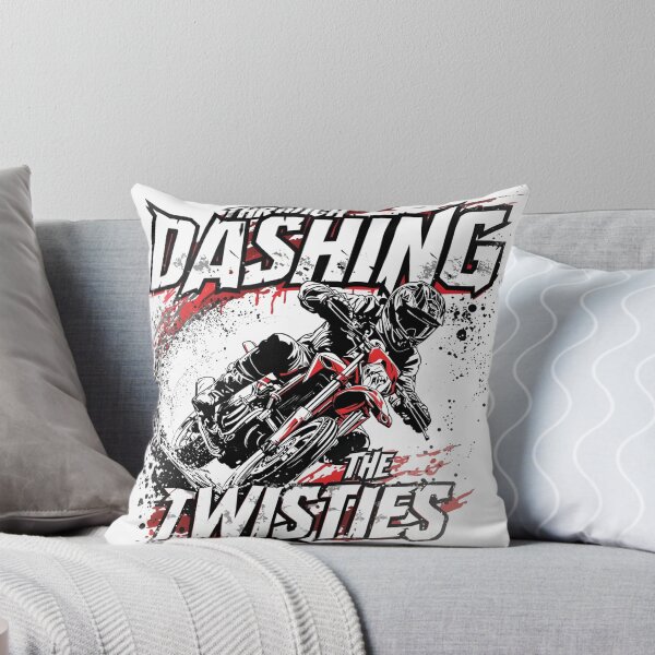 Item preview, Dashing Through The Twisties - Winter Motorcycle Lean Snow designed and sold by MotoRebel.