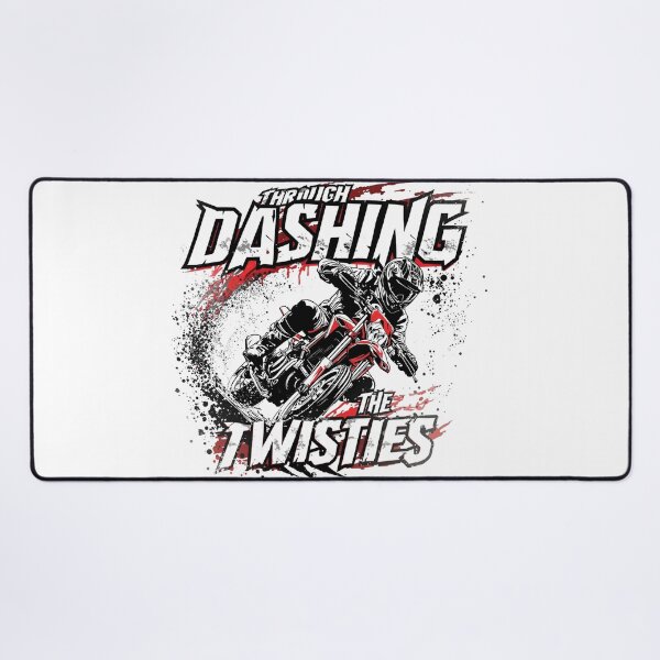 Item preview, Dashing Through The Twisties - Winter Motorcycle Lean Snow designed and sold by MotoRebel.