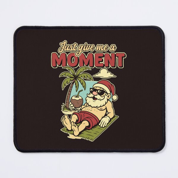 Item preview, Relaxed Santa on Beach with Coconut Drink designed and sold by TheJollyDoodle.