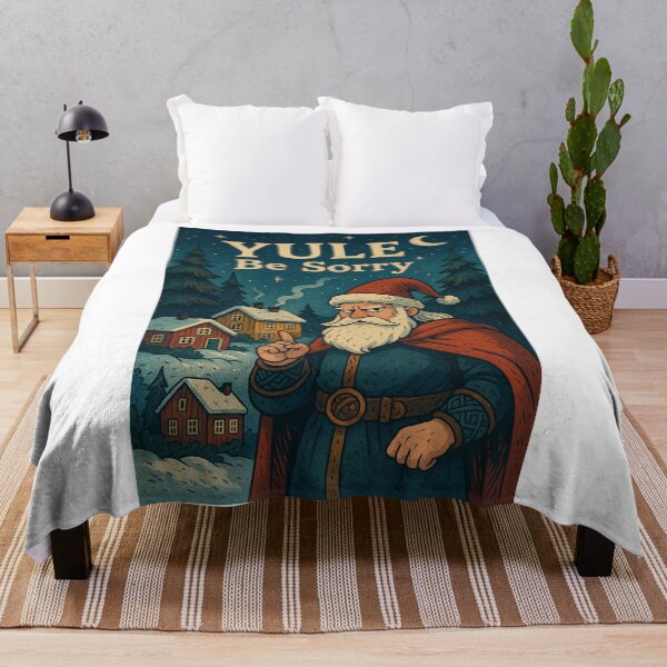 Item preview, Santa’s Warning in a Snowy Nordic Village designed and sold by Aryabek.