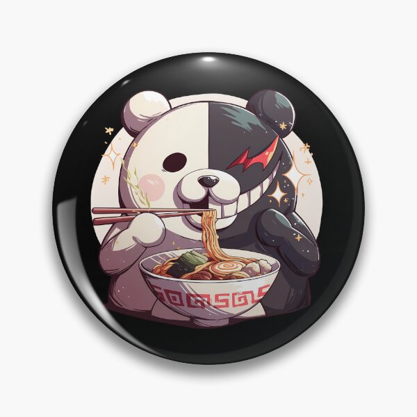 Item preview, Monokuma Danganronpa Anime Kawaii Chibi Ramen Mischief Noodles designed and sold by Raslbazola.