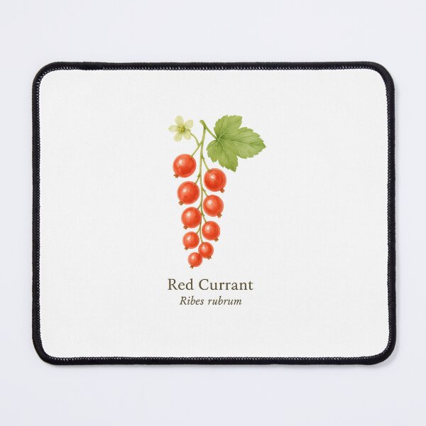 Item preview, Red Currant – Glossy Coral Botanical Illustration designed and sold by BloomKind.