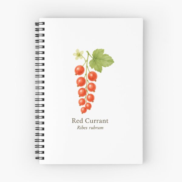 Item preview, Red Currant – Glossy Coral Botanical Illustration designed and sold by BloomKind.