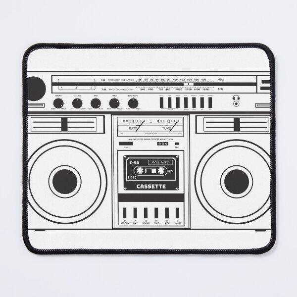 Item preview, oldschool Radio vitage, 90s style, boombox, clasic cassette 80s designed and sold by infografikapp.