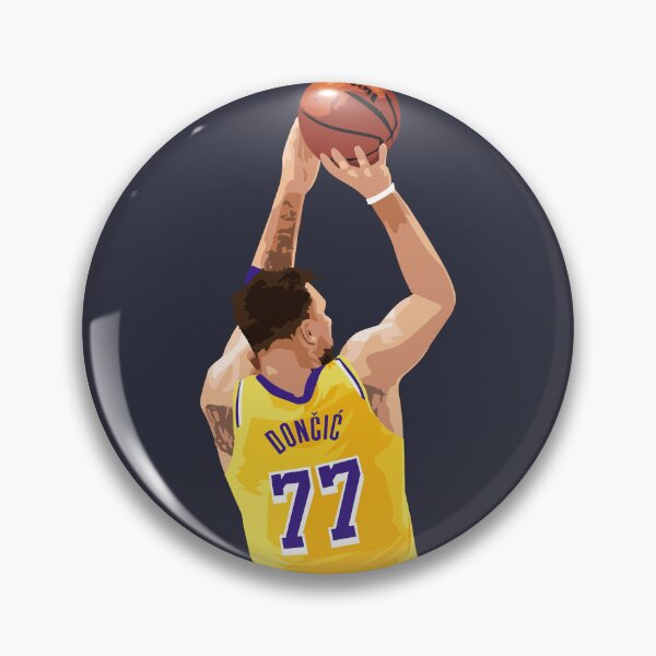 Item preview, Luka Doncic Shot Above Waist Yellow Qiangy designed and sold by qiangdade.