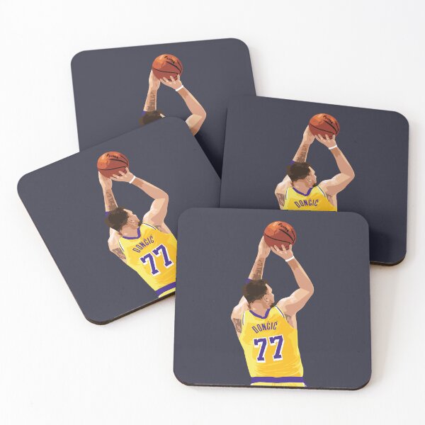 Item preview, Luka Doncic Shot Above Waist Yellow Qiangy designed and sold by qiangdade.