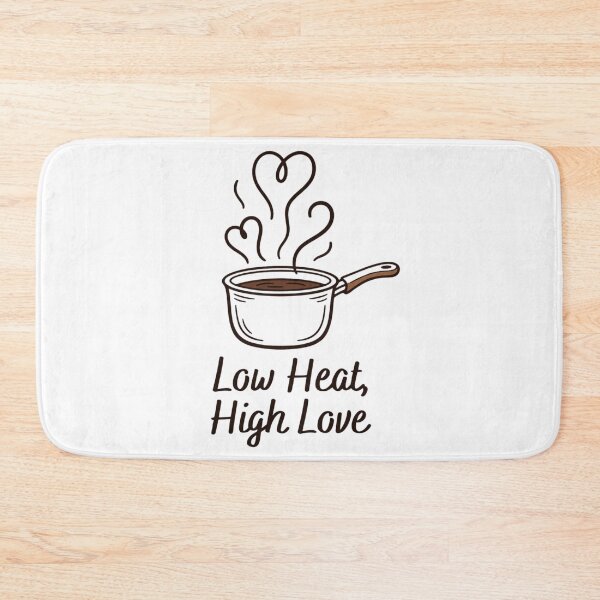 Item preview, Low Heat, High Love – Cozy Cooking Pot Shirt designed and sold by EcoArtTees.