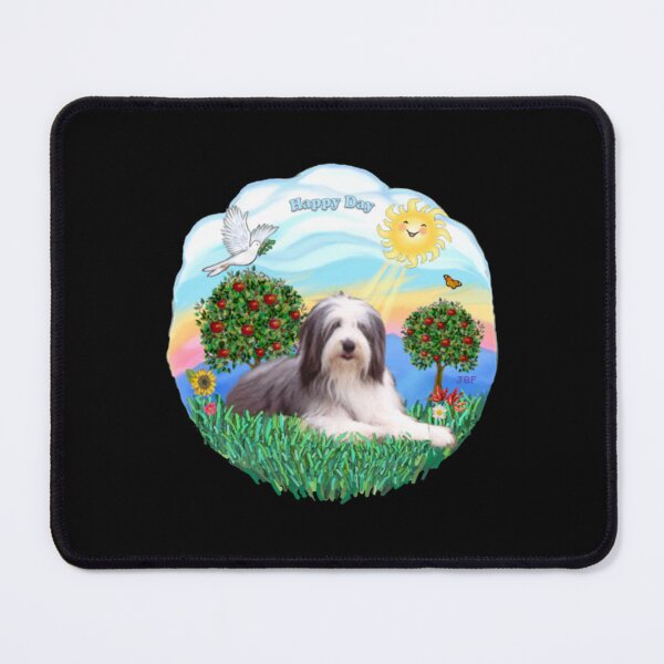 Item preview, Happy Day with a Bearded Collie (slate and white) Sticker designed and sold by hieuhieuquan.
