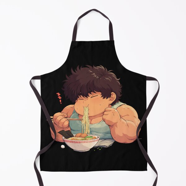 Item preview, Baki Hanma Grappler Baki Anime Kawaii Chibi Ramen Muscle Japan designed and sold by Raslbazola.