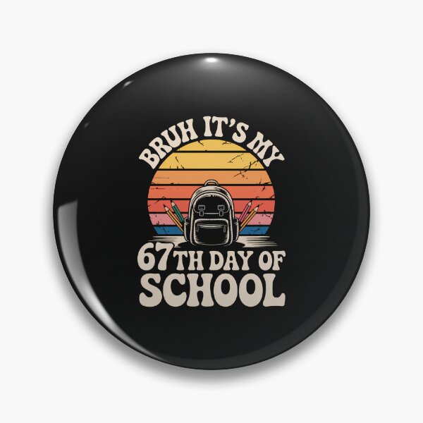 Item preview, Funny Bruh 67Th Day Of School Outfit Kids Teachers 67 Meme designed and sold by grumpzara.